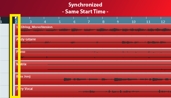 Mixing and Mastering - Synchronisation 
