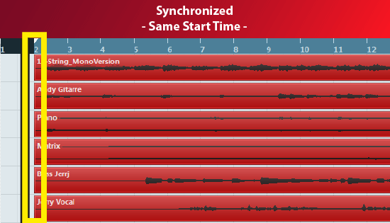 Mixing and Mastering - Synchronisation